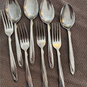 CI Stainless Japan CIF16 Table Spoons Dinner Forks Four Of Each Discontinued